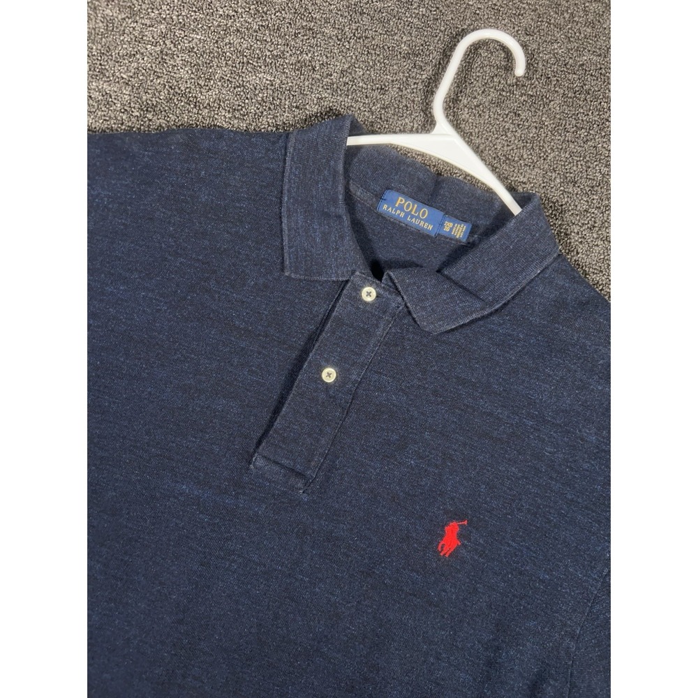 Polo Ralph Lauren Short Sleeve Polo Shirt Men's 2XB Navy Blue Pony Preppy Casual